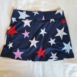 Prince Tennis Skort Size 10-12 M Navy Blue Athletic Wear with Stars